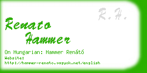 renato hammer business card